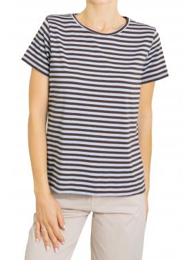 Maglia girocollo a righe 